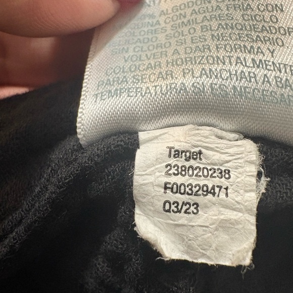 Kona Sol Black Slub Cotton with 3/4 Sleeves Coverup. Front Pockets, Split Neck. - Picture 8 of 12